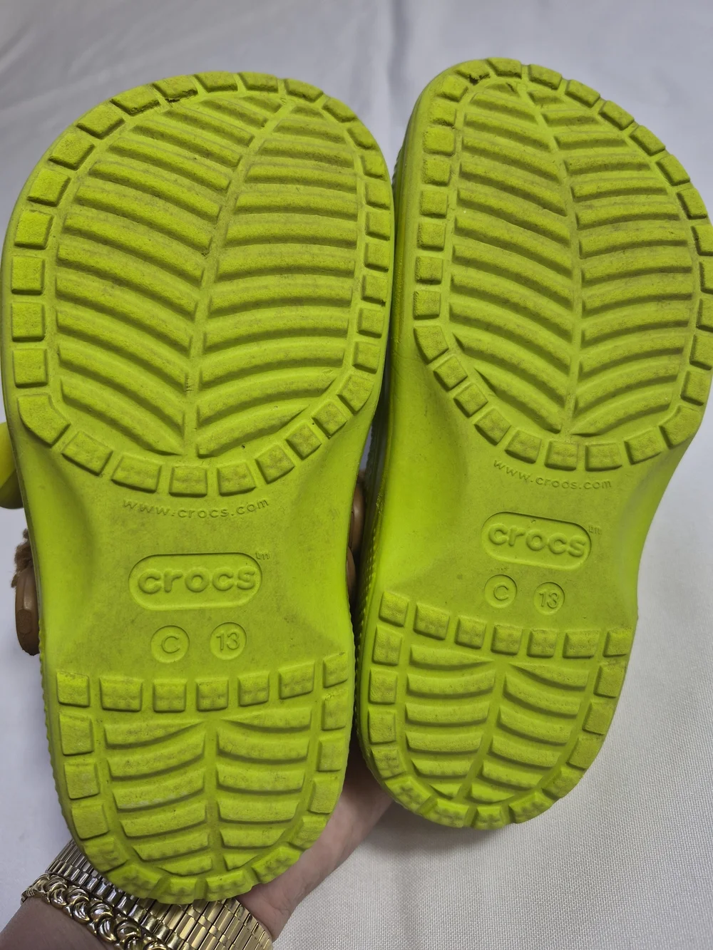 Crocs Classic DreamWorks Shrek Clog Kids in Lime Punch iconic ears 13